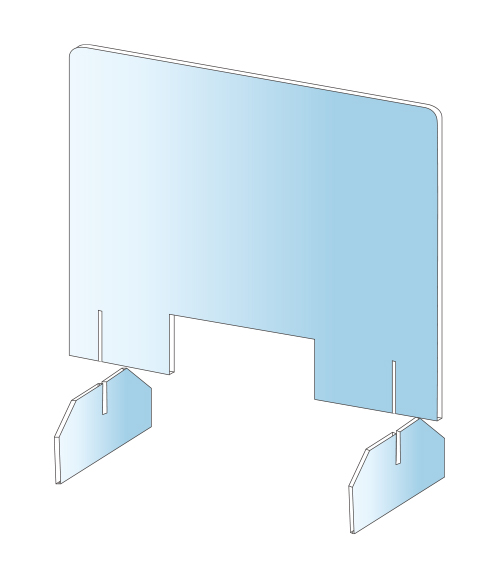 飛沫防止対策のアクリルパーテーション【名入れ可】