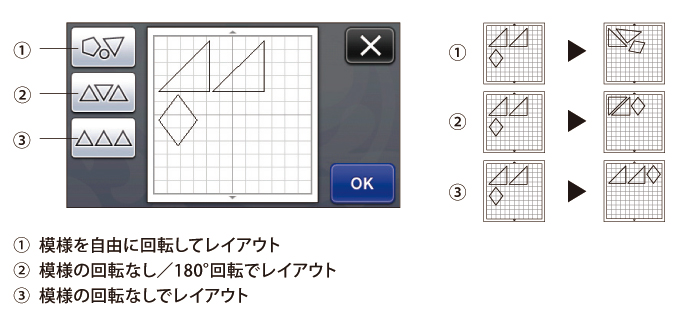 模様を自動でレイアウトする