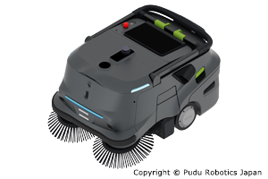 AI搭載業務用清掃ロボット PUDU MT1