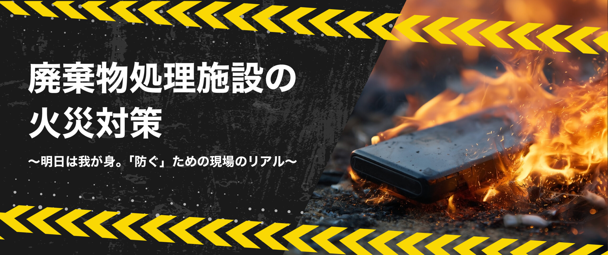 廃棄物処理施設の火災対策 ～明日は我が身。「防ぐ」ための現場のリアル～