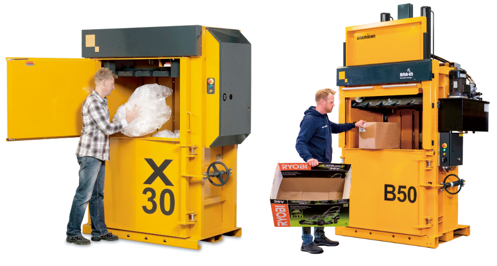 段ボール・プラスチック用　大型縦型圧縮機